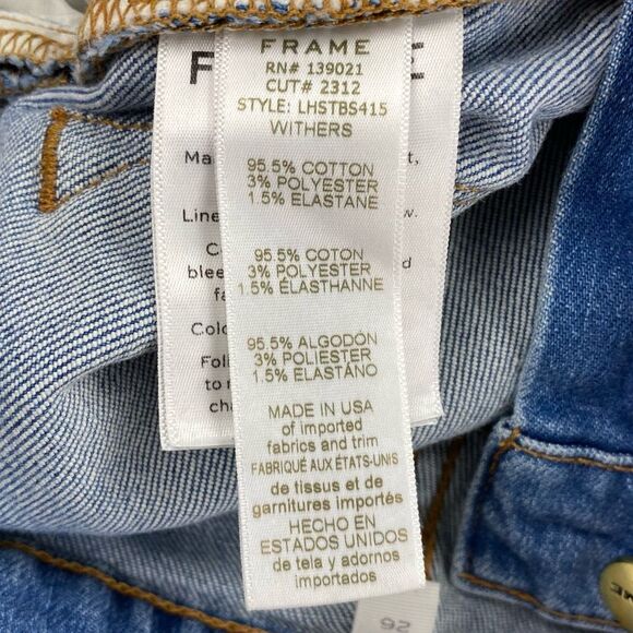 Frame Denim Le High Straight-Leg Cropped Jeans  |  Size:  26 - Picture 12 of 13